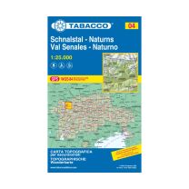 Tabacco Karte 04 Val Senales - Naturno / Schnalstal - Naturns 1:25.000 mit Skirouten