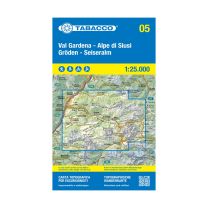 Tabacco Karte 05 Gröden – Seiseralm/ Val Gardena – Alpe Di Siusi 1:25.000 mit Skirouten