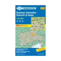 Tabacco Karte 010, Sextener Dolomiten / Dolomiti di Sesto 1:25.000