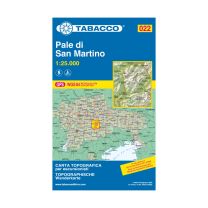Tabacco Karte 22 Pale Di San Martino 1:25.000 mit Skirouten