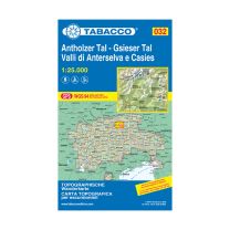 Tabacco Karte 32 Antholzer Tal – Gsieser Tal / Valli Di Anterselva E Casies 1:25.000 mit Skirouten