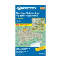 Tabacco Karte 38 Sterzing – Stubaier Alpen / Vipiteno – Alpi Breonie 1:25.000 mit Skirouten