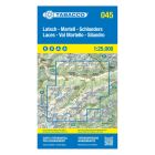 Tabacco Karte 45 Laces / Latsch - Val Martello / Martell - Silandro / Schlanders 1:25.000 mit Skirouten