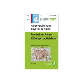 Köllenspitze Gaishorn  DAV Alpenvereinskar Alpenvereinskarte Tannheimer Berge 